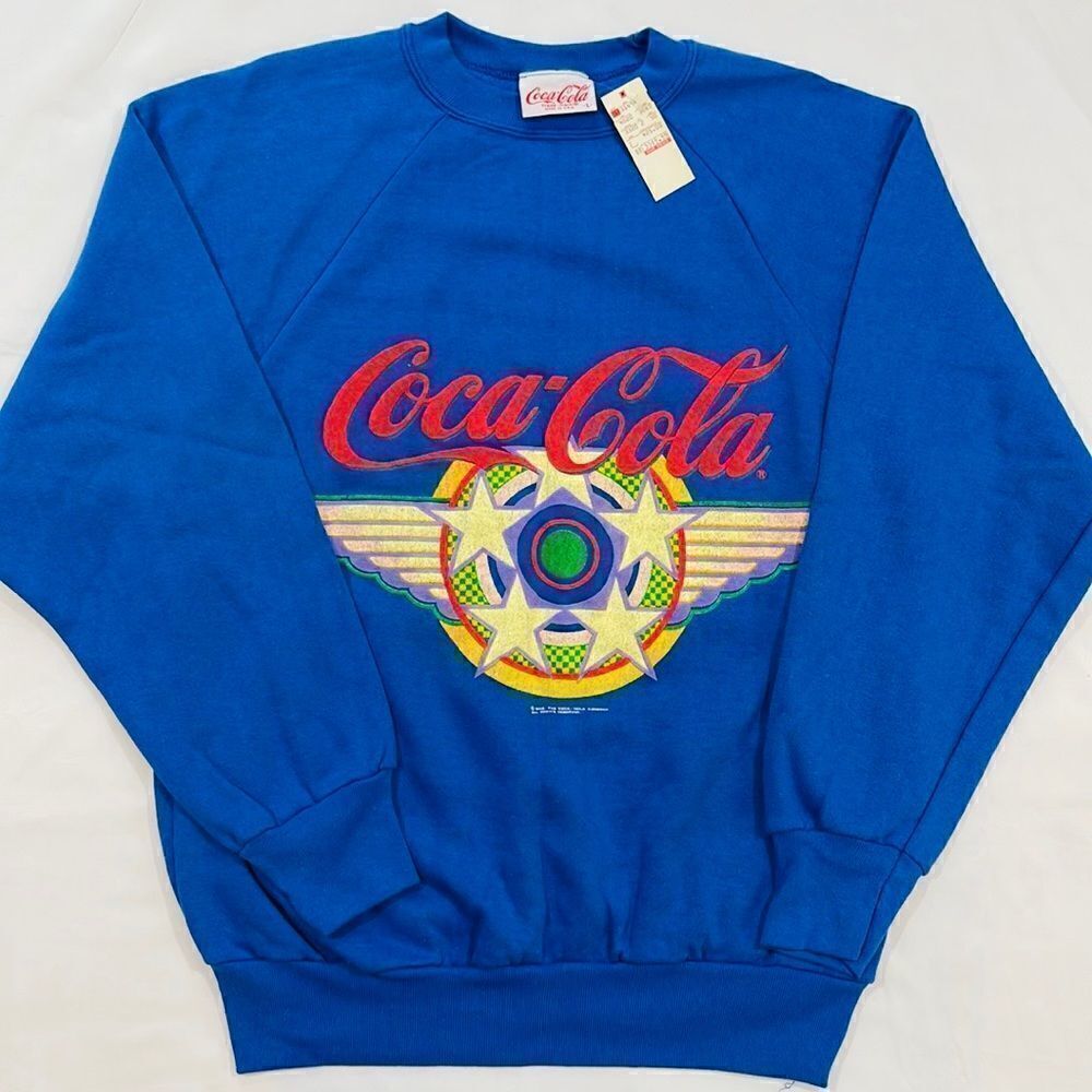 Vintage 1988 Coca Cola Crewneck Sweater w/ Original Tags